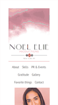 Mobile Screenshot of noelelieproductions.com