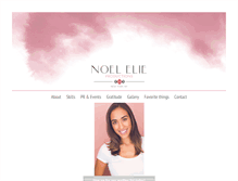 Tablet Screenshot of noelelieproductions.com